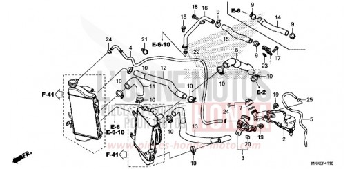 RADIATOR HOSE/WATER PIPE CRF1000DK de 2019